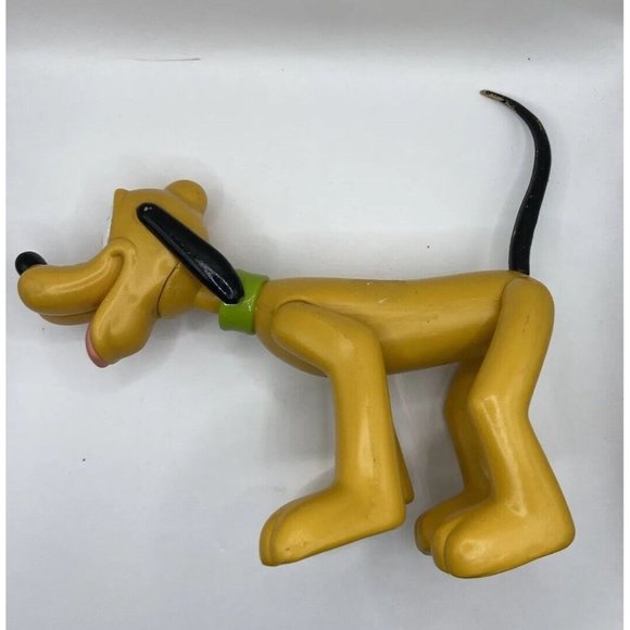 Vintage 1970s Disney Pluto Posable Mickey Mouse Dog Collector Toy - Picture 5 of 12